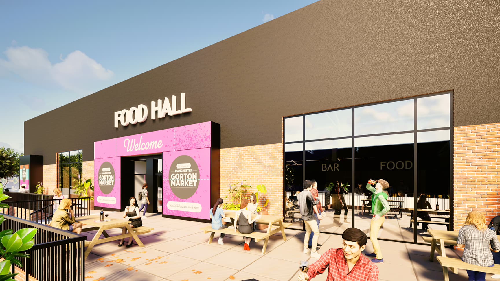 Major Regeneration Underway at Gorton Market with New Food Hall and Community Spaces