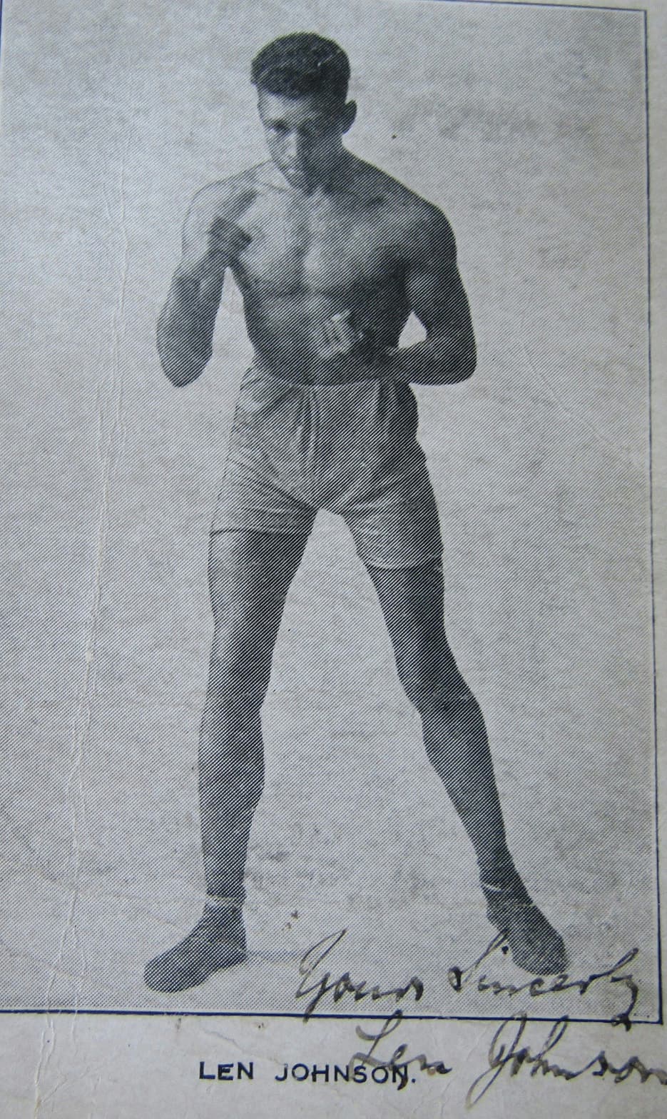 New Biography of Len Johnson, Manchester’s Uncrowned Boxing Champion