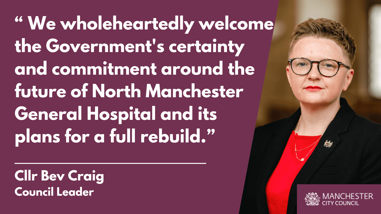 North Manchester General Hospital Secures Rebuild in Government’s Phase 1 Programme