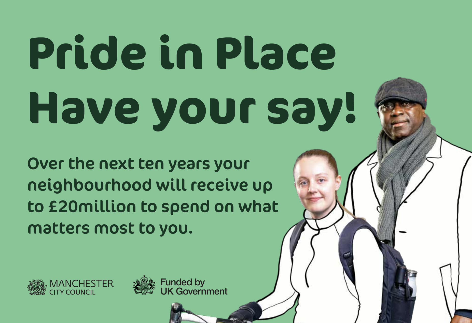 Four Manchester neighbourhoods to receive up to £20m each through Pride in Place funding