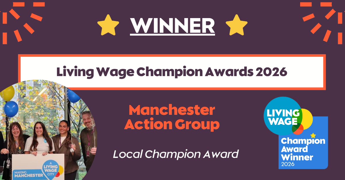 Manchester Living Wage Action Group Wins National Award