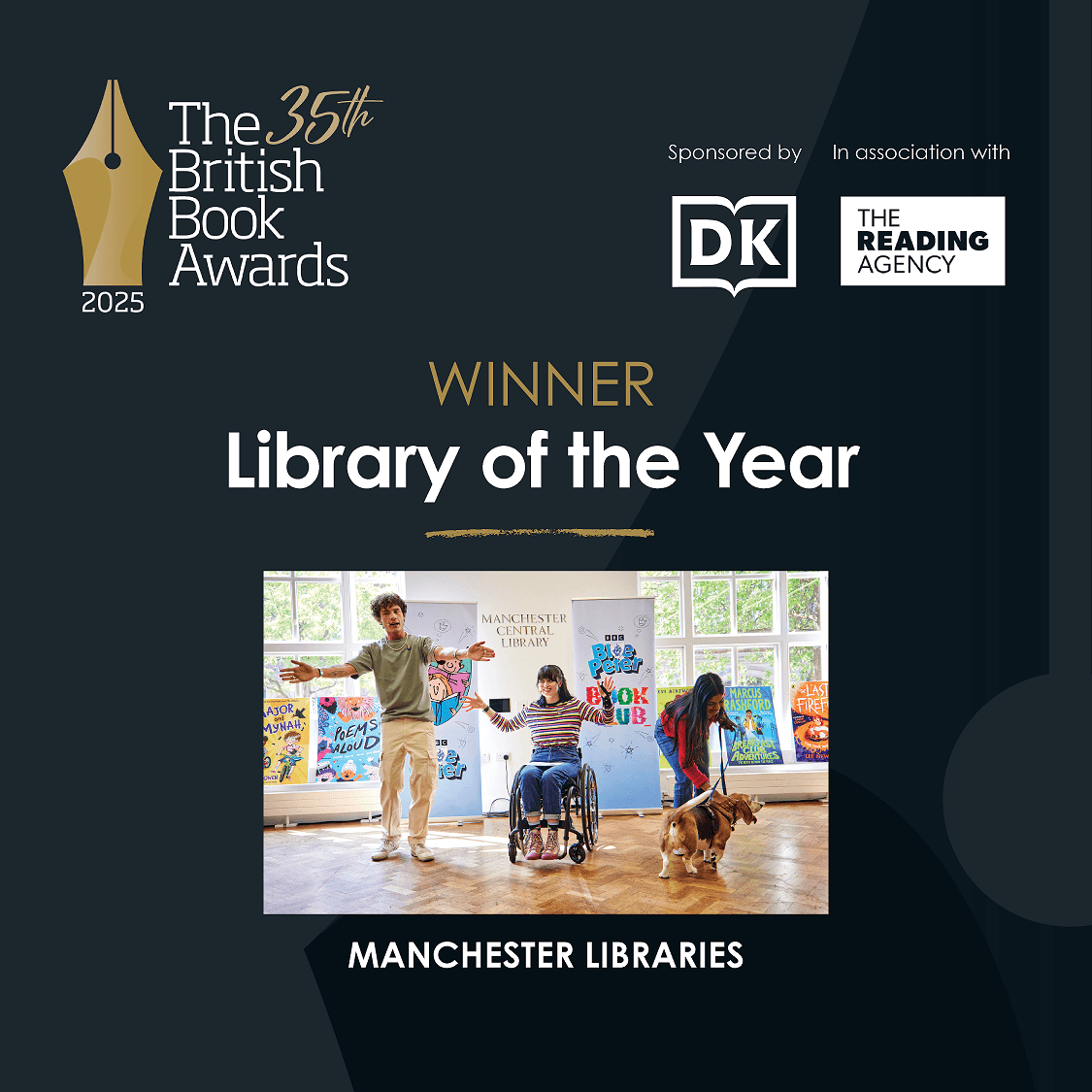 Manchester Libraries Crowned Library of the Year at British Book Awards 2025