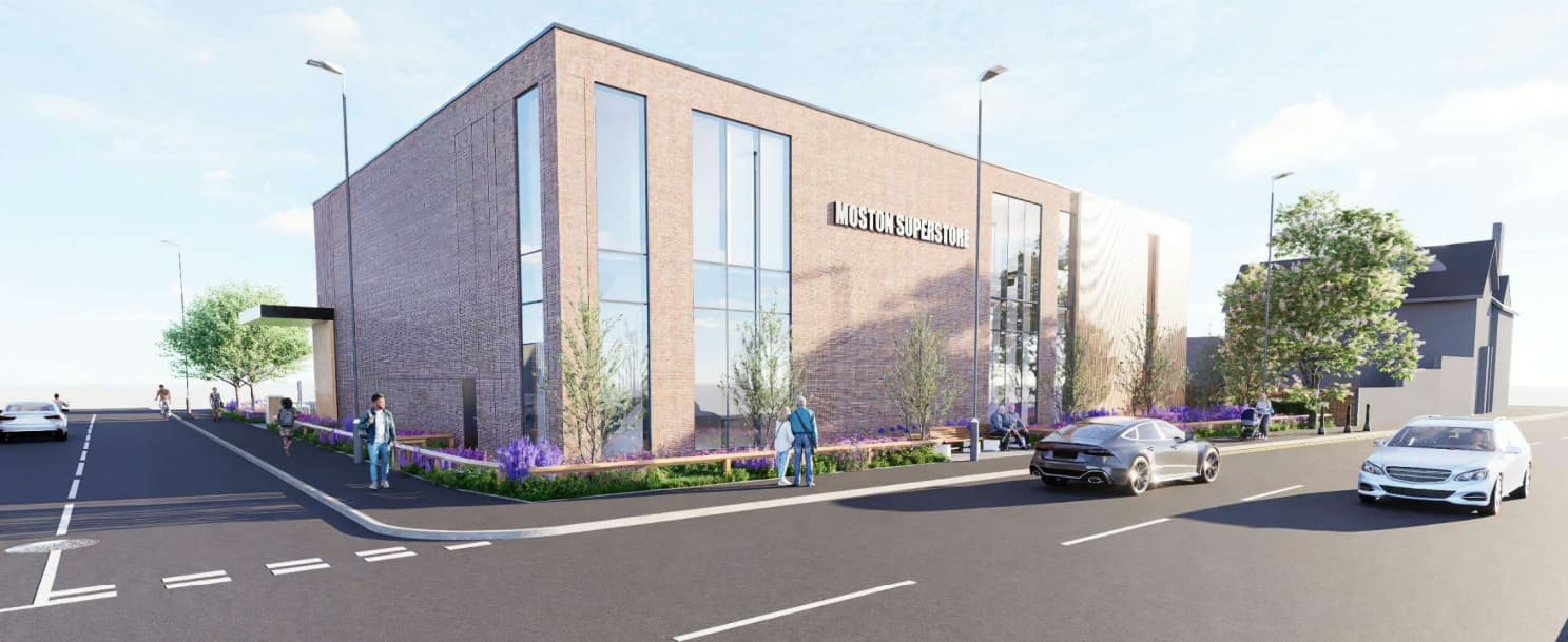 Plans Submitted to Relocate Moston Superstore and Create New Public Square