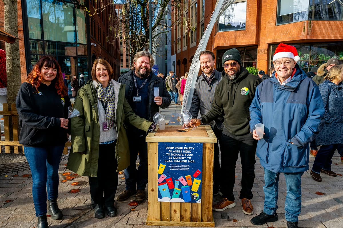 Christmas Market Visitors Invited to Turn Glass Deposits into Hope for the Homeless